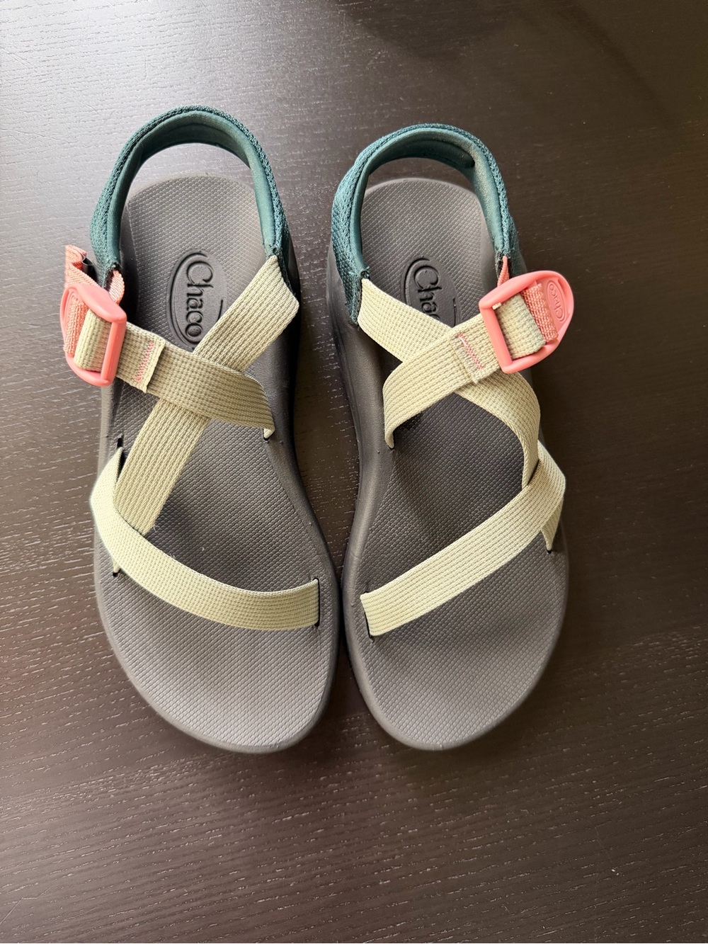 Womens Chaco Sage and Pink Sandal size 8